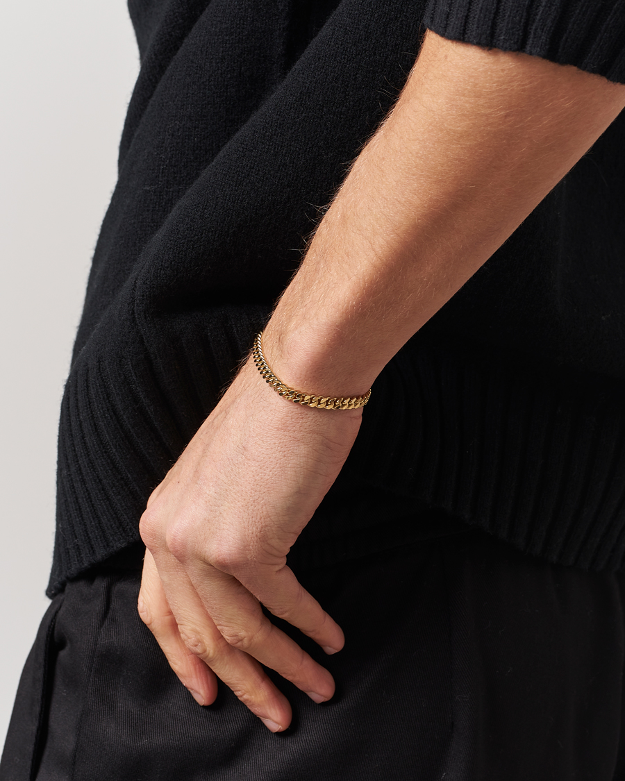 Mies | New Nordics | Tom Wood | Curb Bracelet L Gold