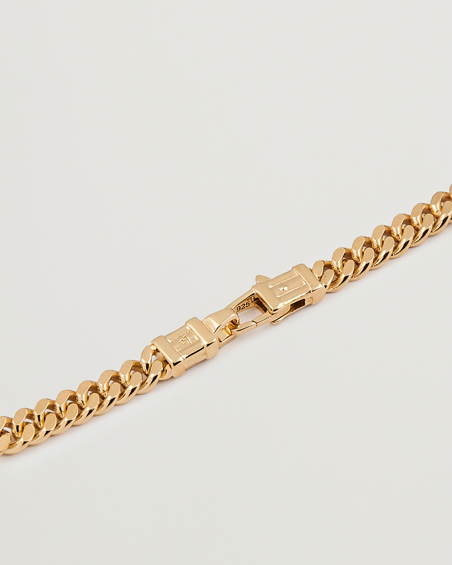 Mies | Tom Wood Curb Bracelet L Gold | Tom Wood | Curb Bracelet L Gold