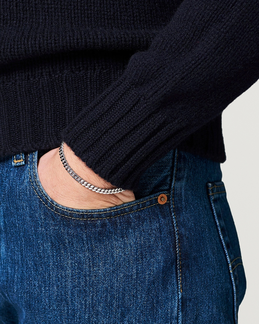 Mies | Korut | Tom Wood | Curb Bracelet L Silver