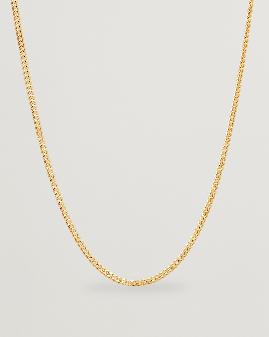 Miehet |  | Tom Wood | Curb Chain M Necklace Gold