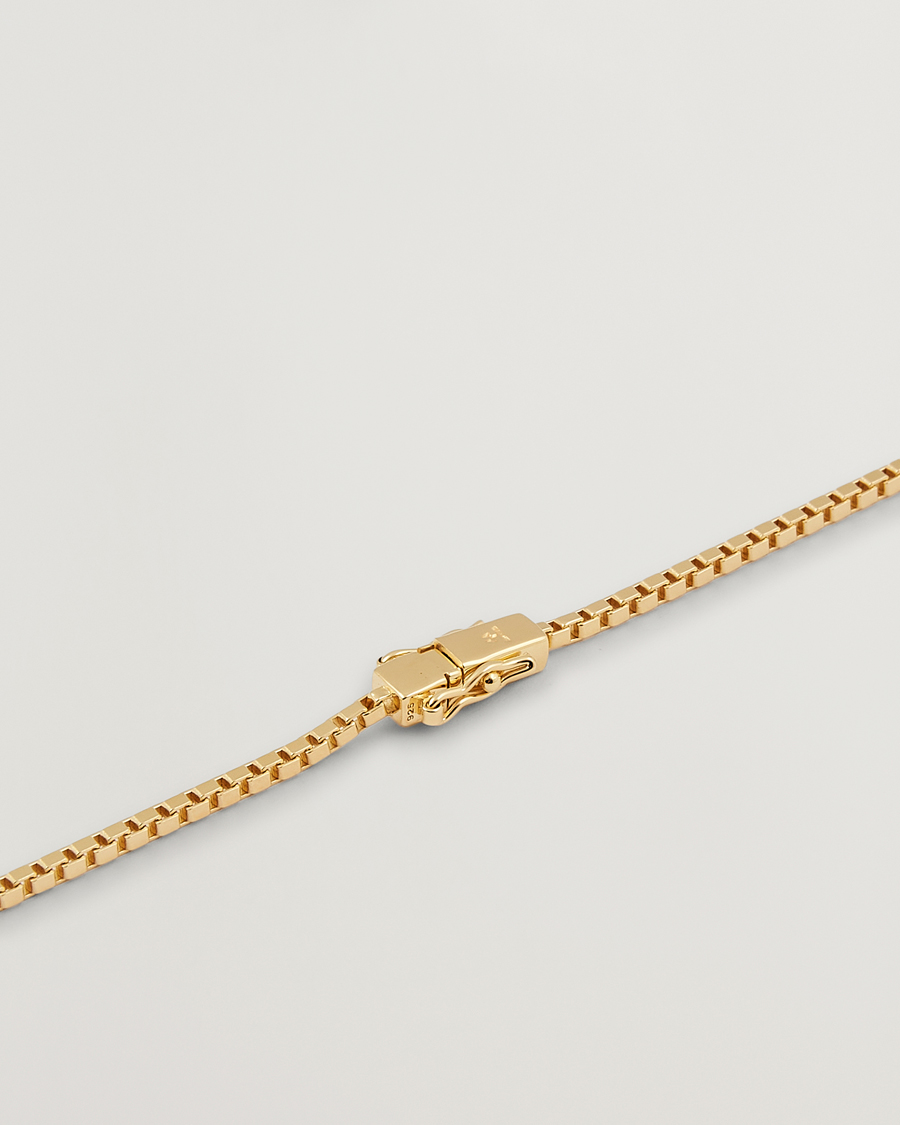 Mies | Tom Wood Square Chain M Necklace Gold | Tom Wood | Square Chain M Necklace Gold