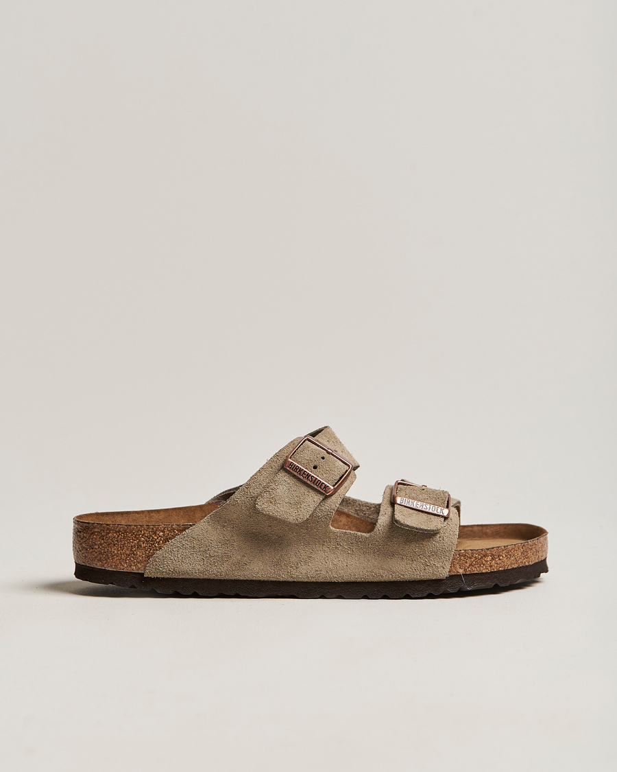 Mies | Sandaalit ja tohvelit | BIRKENSTOCK | Arizona Soft Footbed Taupe Suede