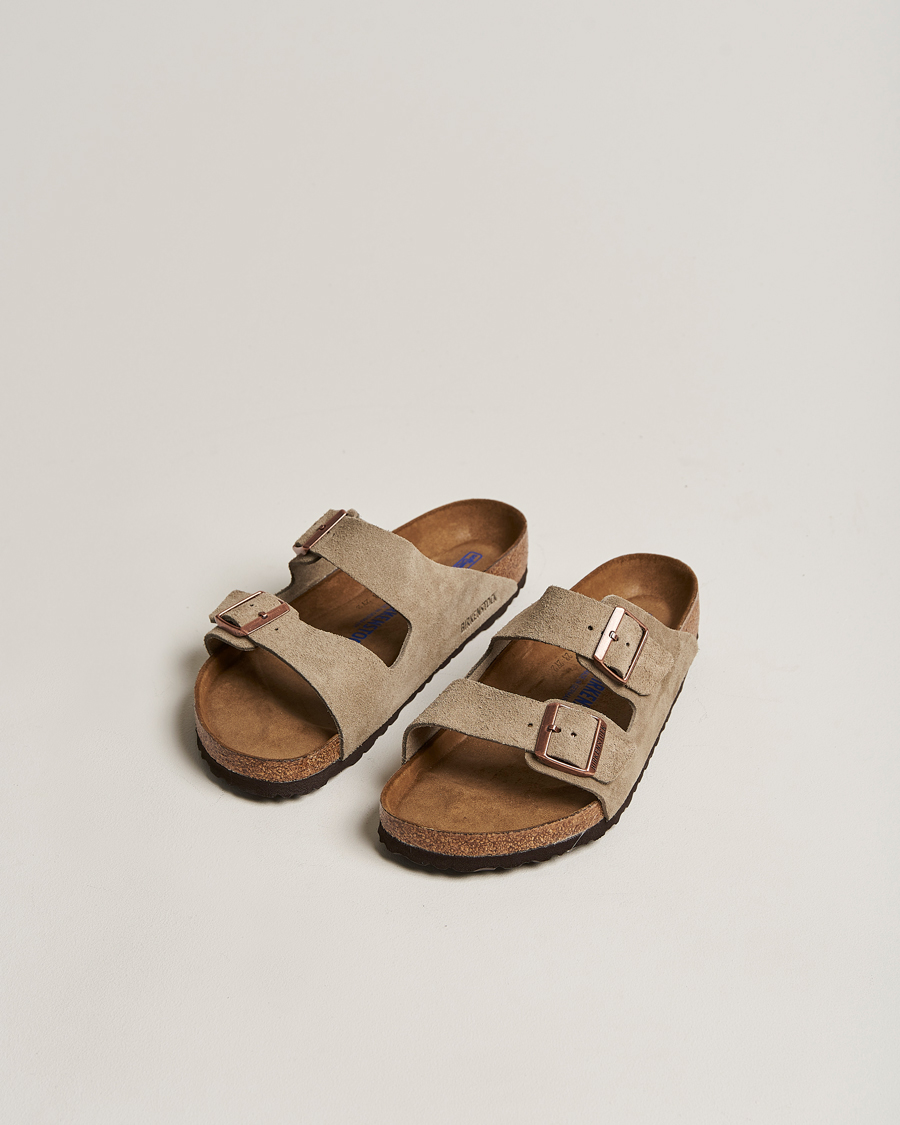 Mies | Sandaalit ja tohvelit | BIRKENSTOCK | Arizona Soft Footbed Taupe Suede