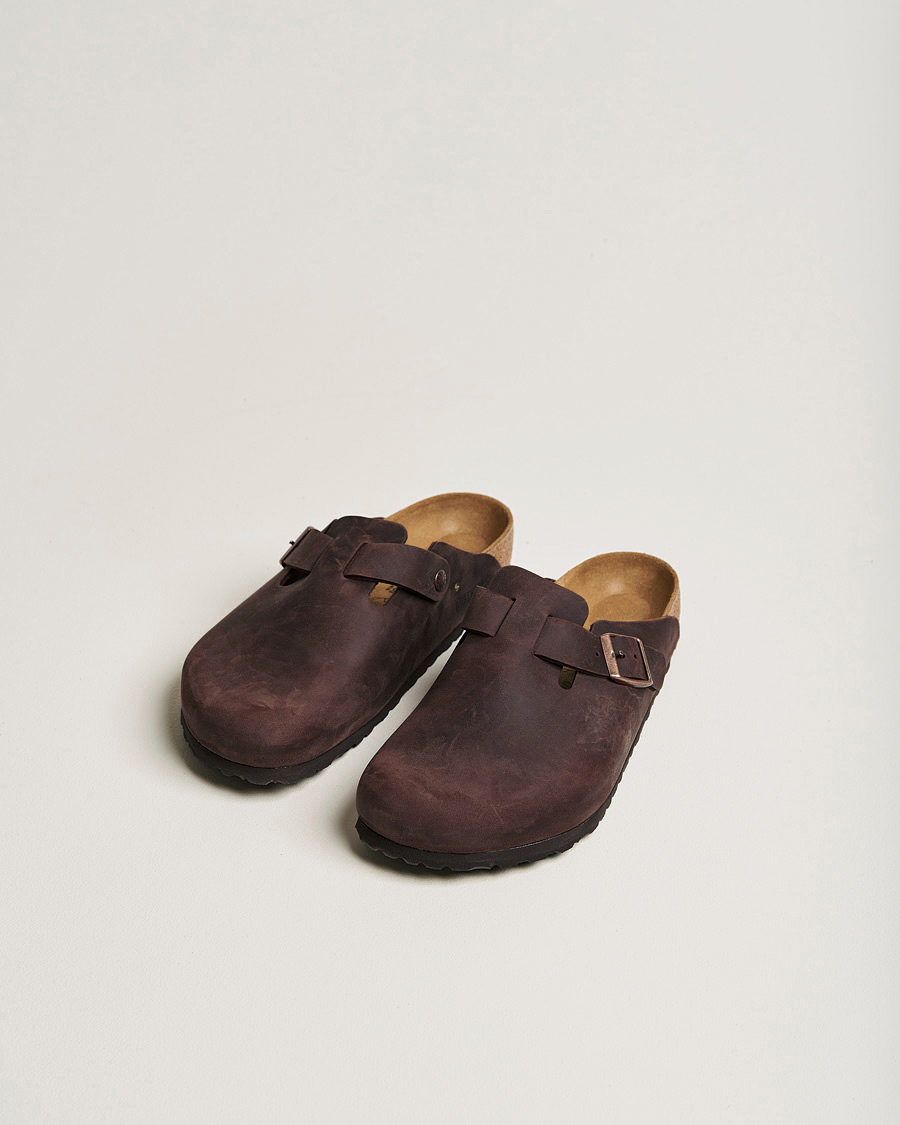 Mies | Sandaalit ja tohvelit | BIRKENSTOCK | Boston Classic Footbed Habana Oiled Leather