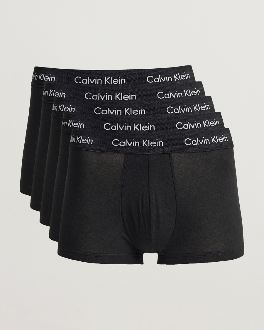 Mies | Alusvaatteet | Calvin Klein | Cotton Stretch 5-Pack Trunk Black