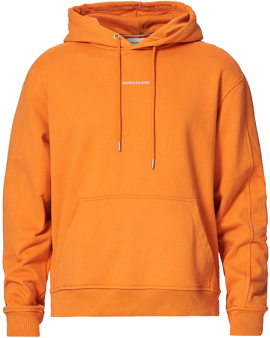 Mies | Puserot | Calvin Klein Jeans | Micro Branding Hoodie Rusty Orange