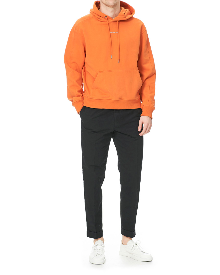 Mies | Puserot | Calvin Klein Jeans | Micro Branding Hoodie Rusty Orange