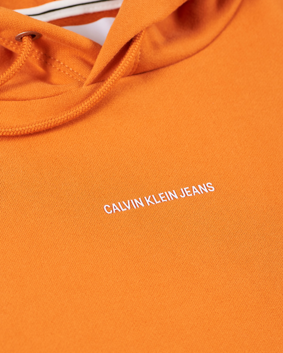 Mies | Puserot | Calvin Klein Jeans | Micro Branding Hoodie Rusty Orange
