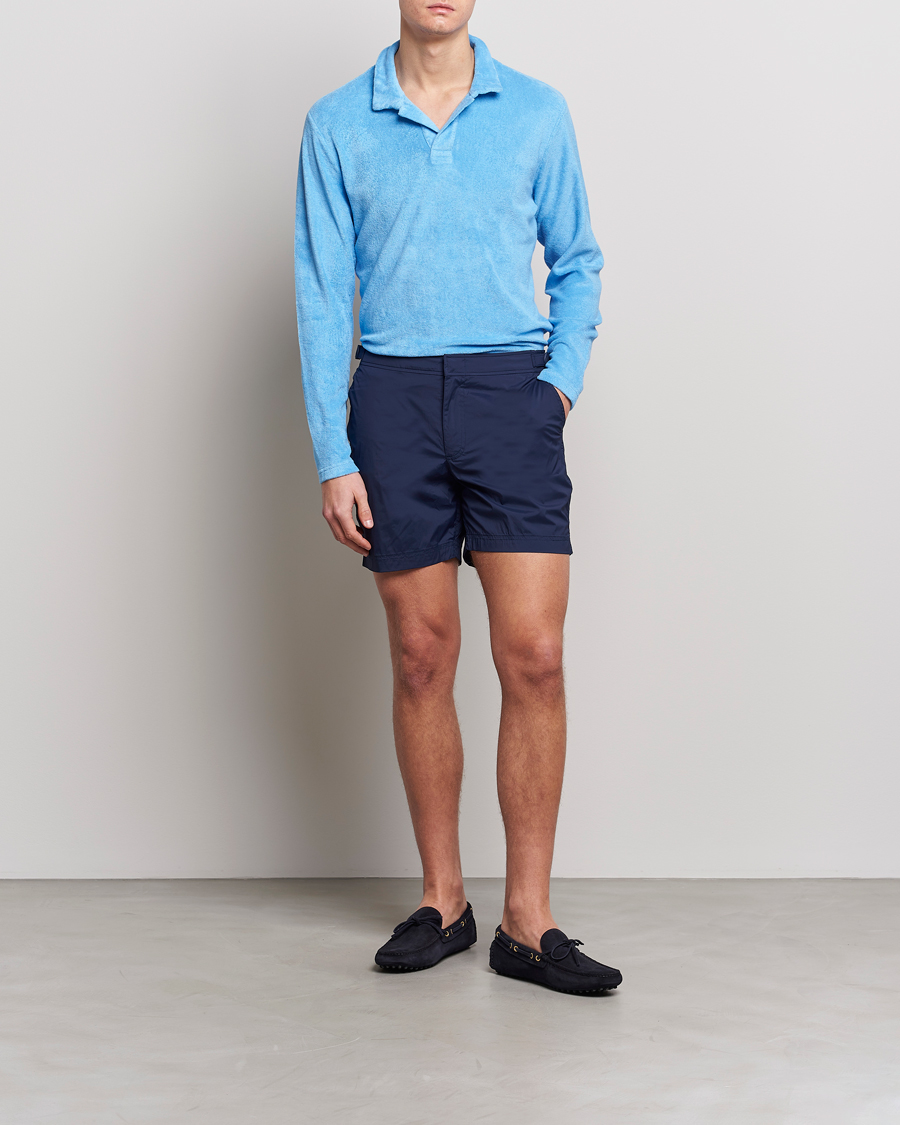 Mies | Puserot | Orlebar Brown | Terry Long Sleeve Polo Riviera