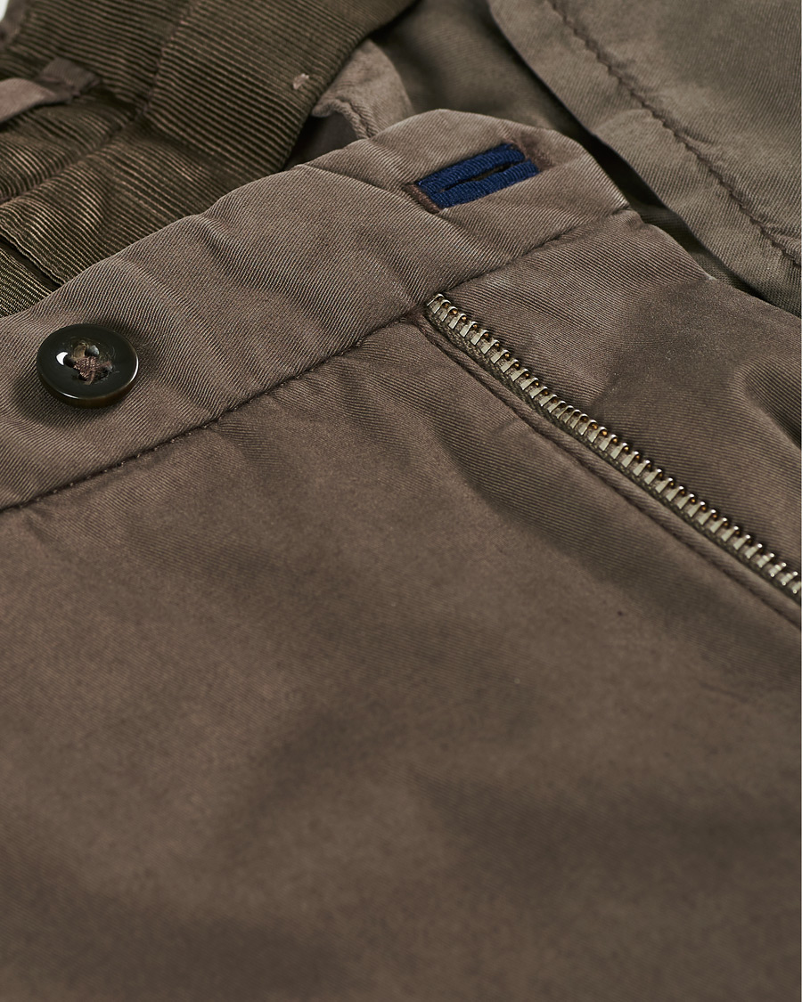 Mies | Housut | Incotex | Slim Fit Stretch Chinos Dark Brown