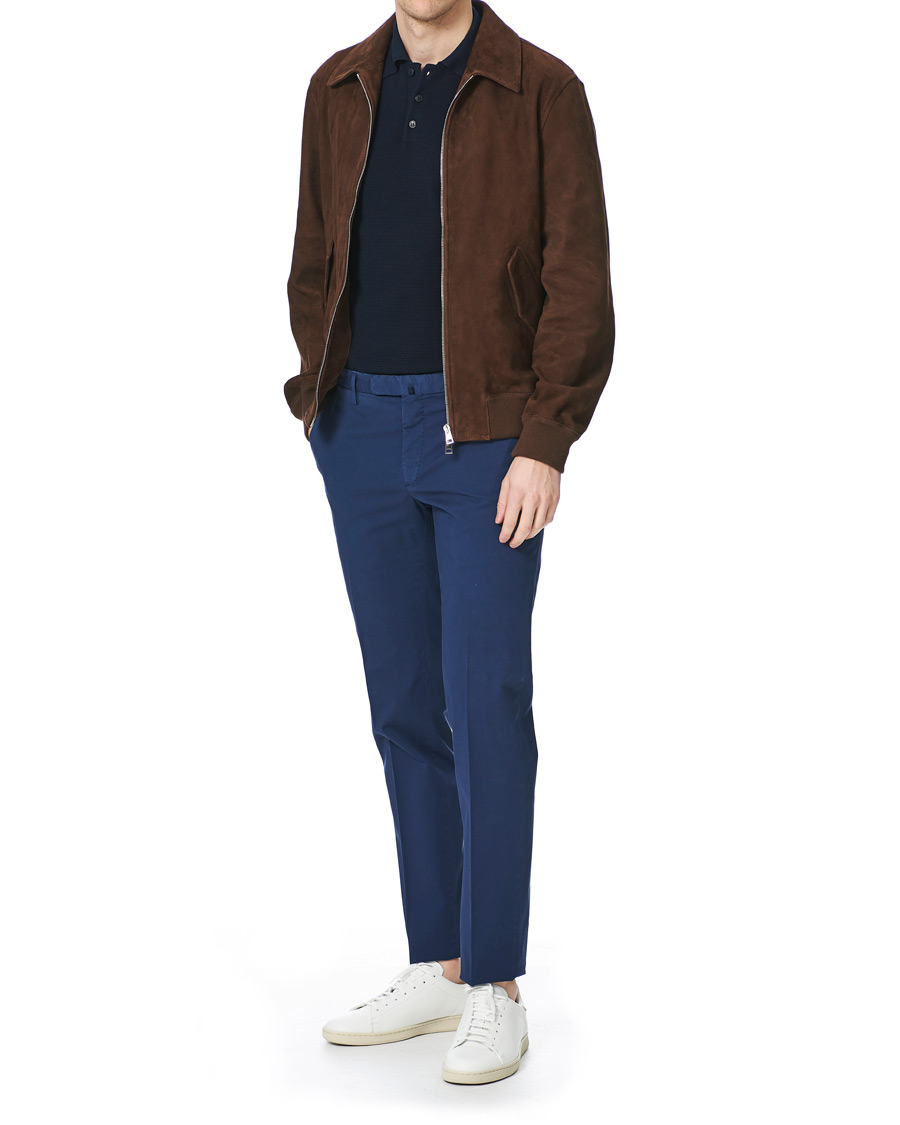 Mies | Housut | Incotex | Slim Fit Stretch Chinos Royal Blue