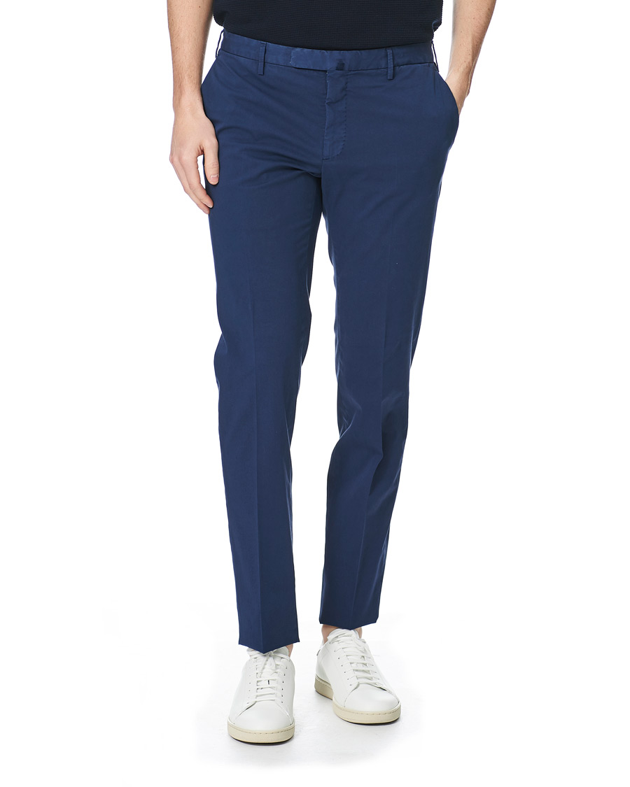 Mies | Housut | Incotex | Slim Fit Stretch Chinos Royal Blue