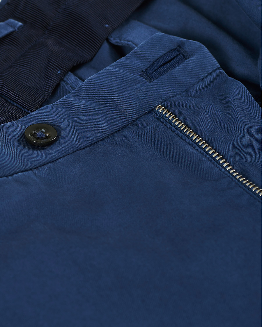 Mies | Housut | Incotex | Slim Fit Stretch Chinos Royal Blue