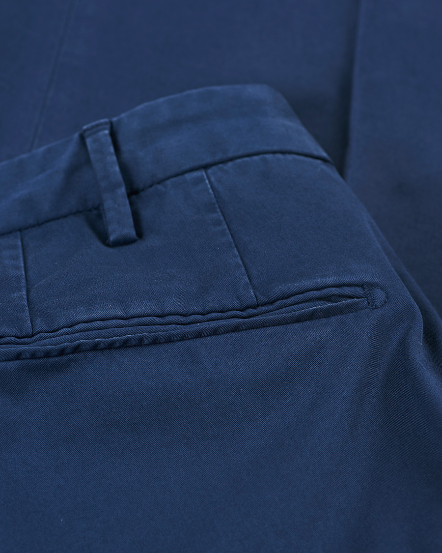 Mies | Housut | Incotex | Slim Fit Stretch Chinos Royal Blue