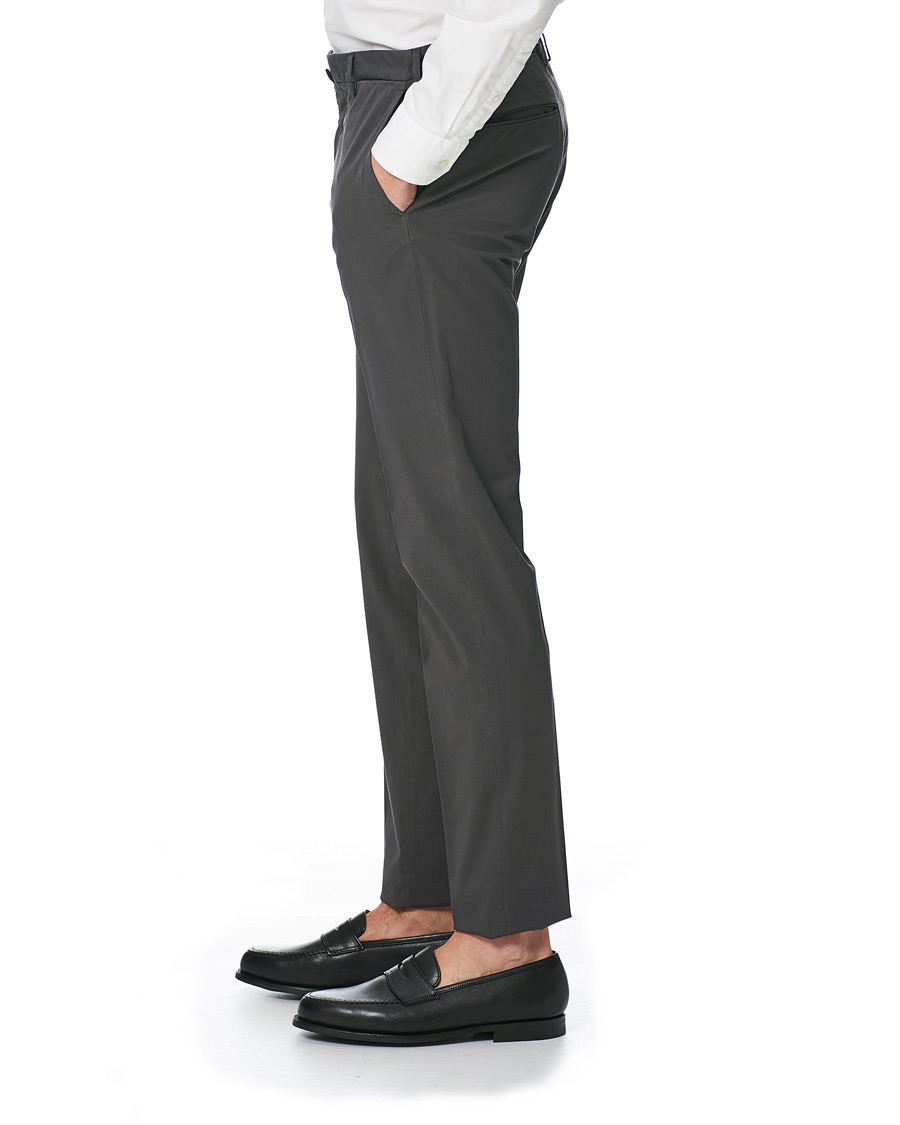 Mies | Housut | Incotex | Slim Fit Stretch Chinos Dark Grey