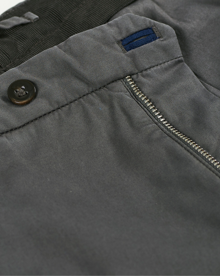 Mies | Housut | Incotex | Slim Fit Stretch Chinos Dark Grey