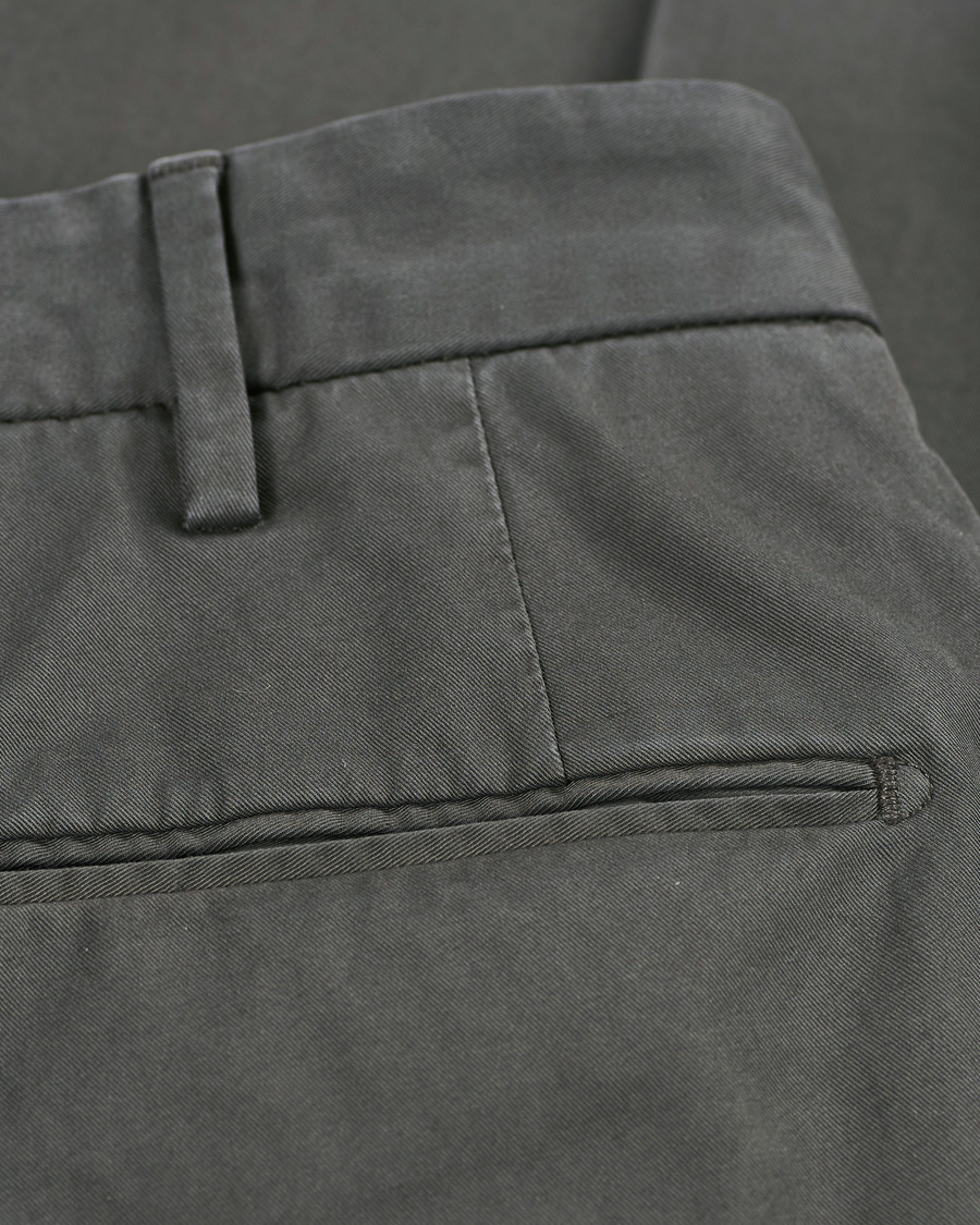 Mies | Housut | Incotex | Slim Fit Stretch Chinos Dark Grey