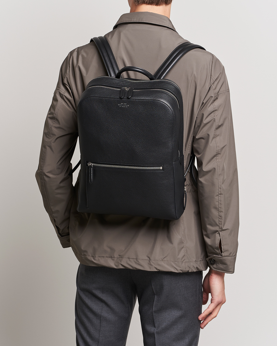 Mies | Smythson | Smythson | Ludlow Zip Around Backpack Black