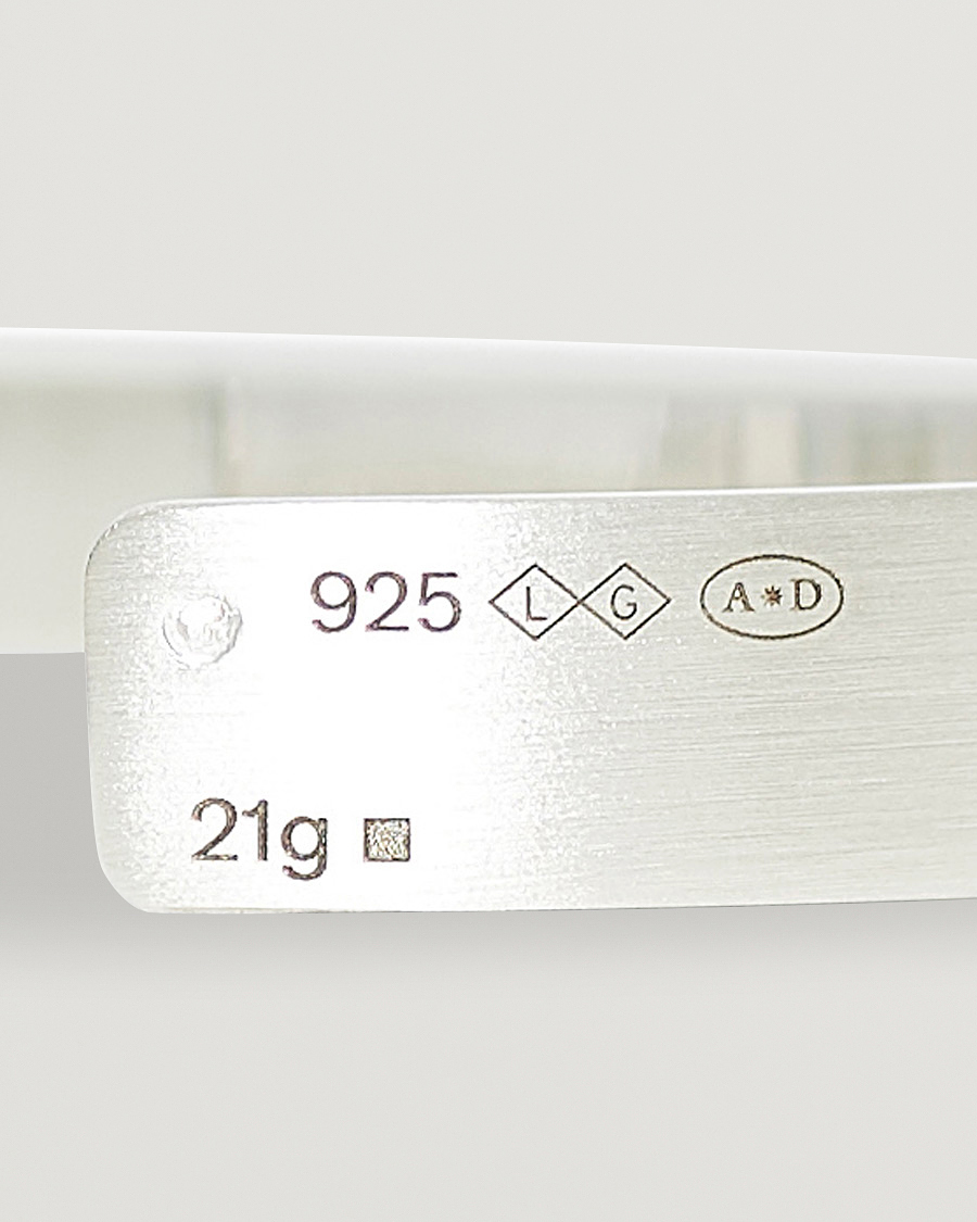 Mies | Korut | LE GRAMME | Ribbon Bracelet Brushed Sterling Silver 21g