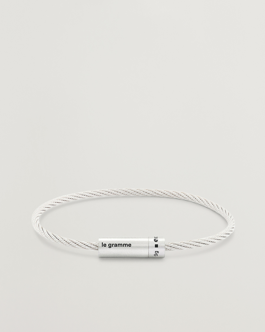 Mies | Korut | LE GRAMME | Cable Bracelet Brushed Sterling Silver 9g