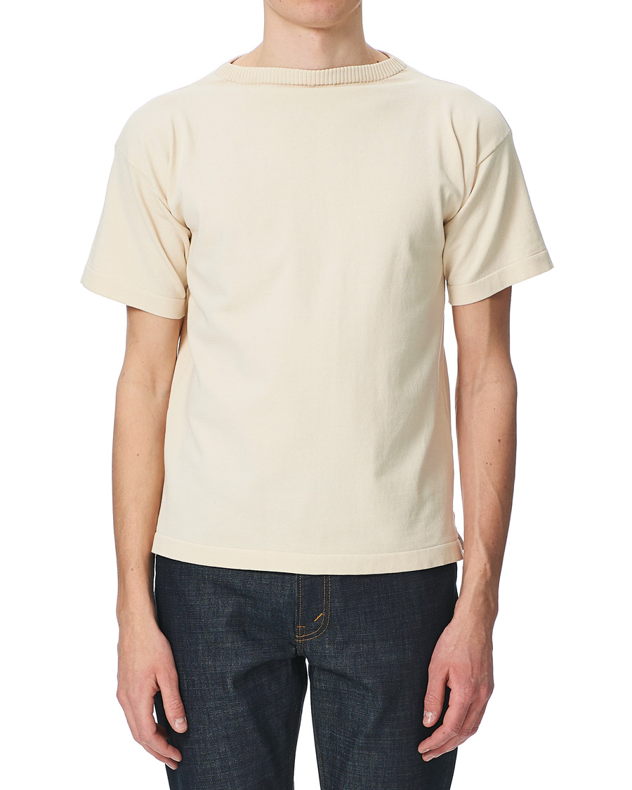 Mies | T-paidat | Andersen-Andersen | Boatsman Short Sleeve Tee Off White