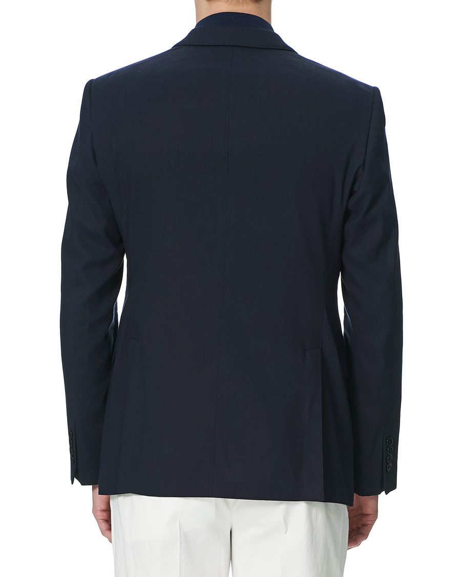 Mies | Pikkutakit | Emporio Armani | Slim Fit Techno Linen Stretch Blazer Navy