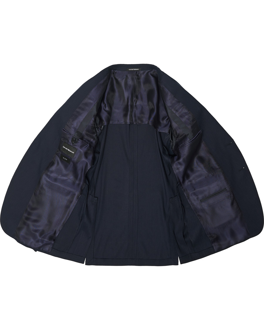 Mies | Pikkutakit | Emporio Armani | Slim Fit Techno Linen Stretch Blazer Navy