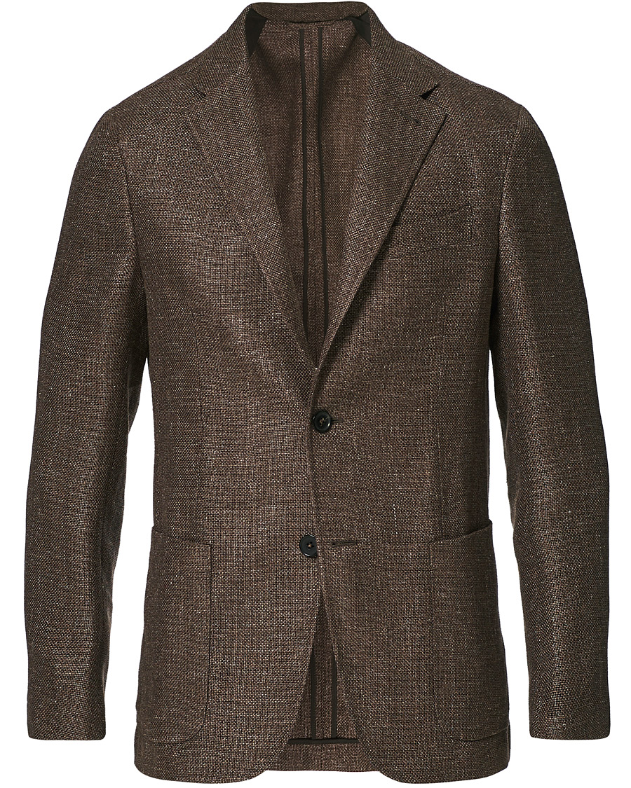 Mies | Pikkutakit | Ermenegildo Zegna | Unconstructed Linen Blazer Brown