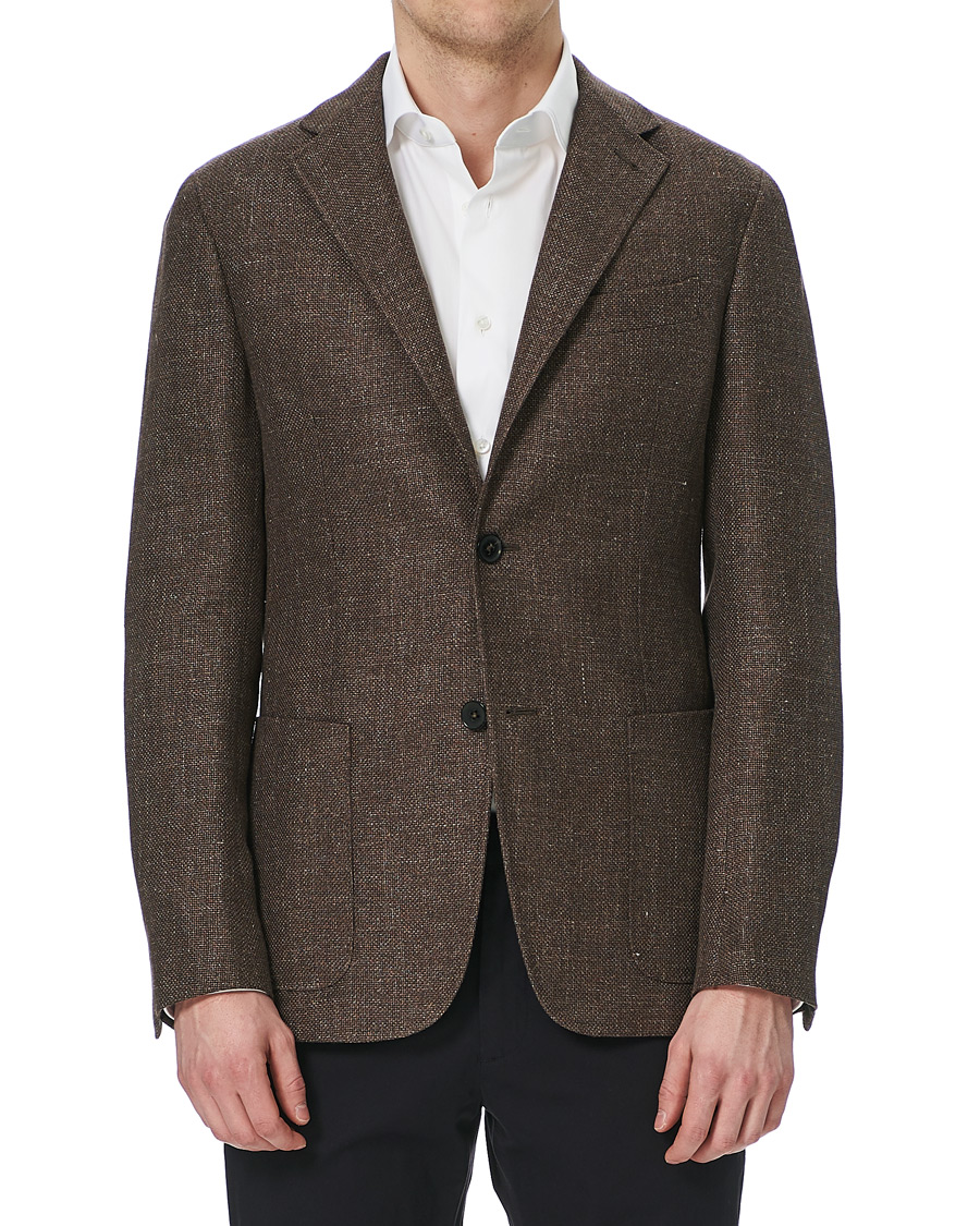 Mies | Pikkutakit | Ermenegildo Zegna | Unconstructed Linen Blazer Brown