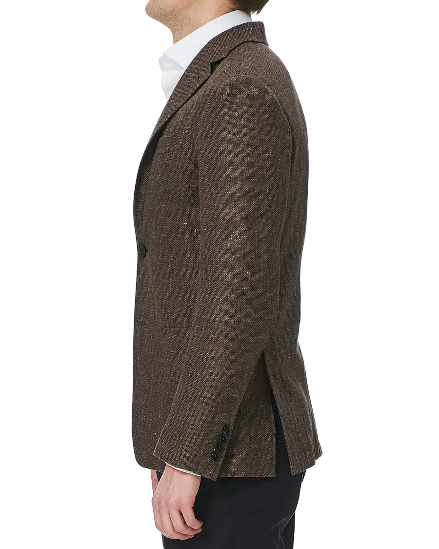 Mies | Pikkutakit | Ermenegildo Zegna | Unconstructed Linen Blazer Brown