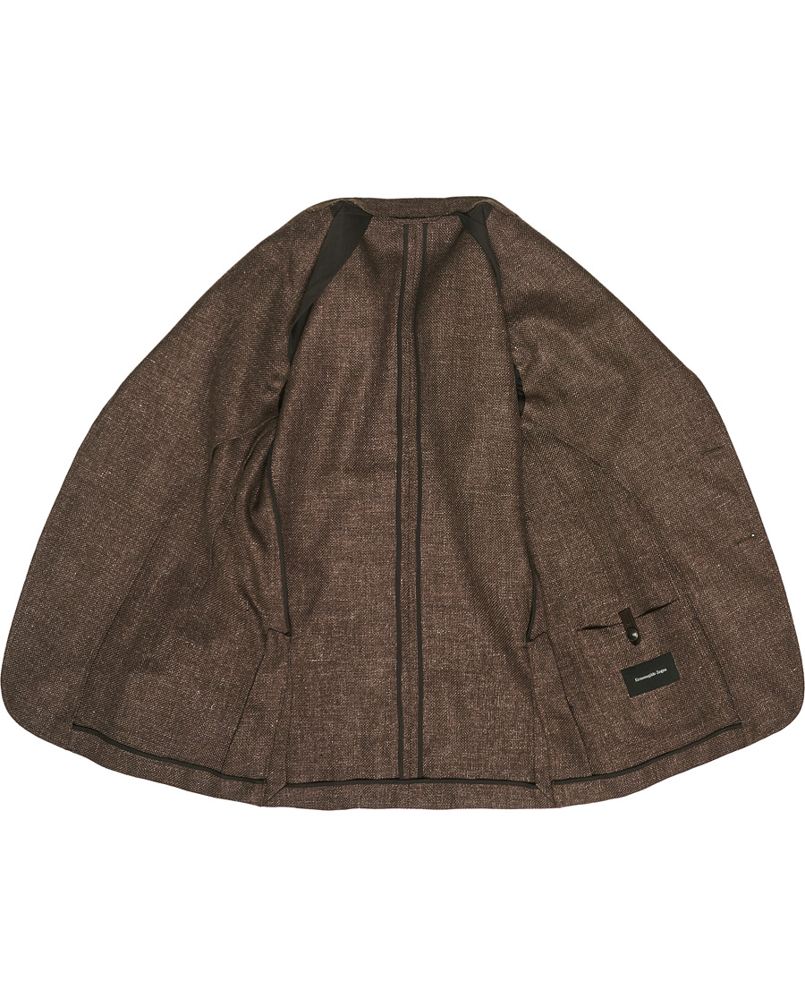 Mies | Pikkutakit | Ermenegildo Zegna | Unconstructed Linen Blazer Brown