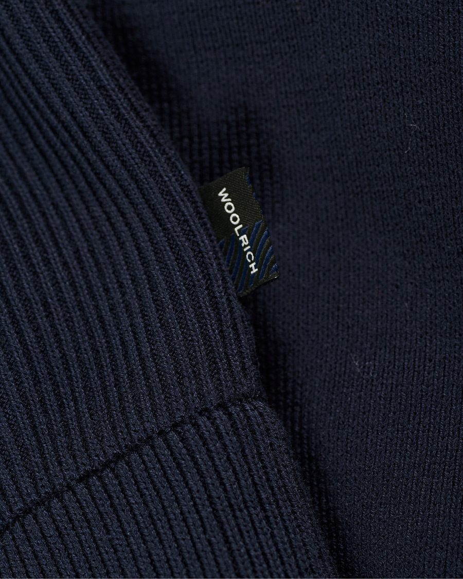 Mies | Takit | Woolrich | Hybrid Track Jacket Melton Blue