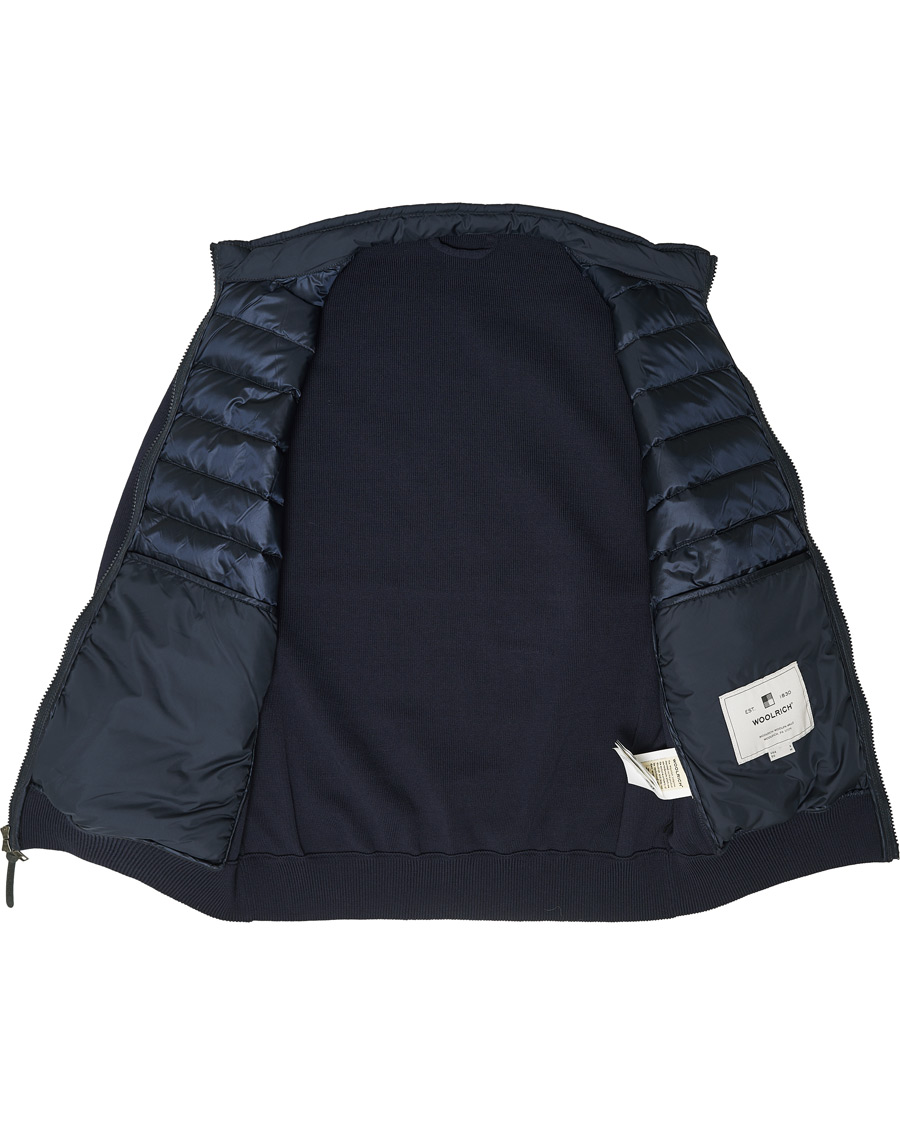 Mies | Takit | Woolrich | Hybrid Track Jacket Melton Blue