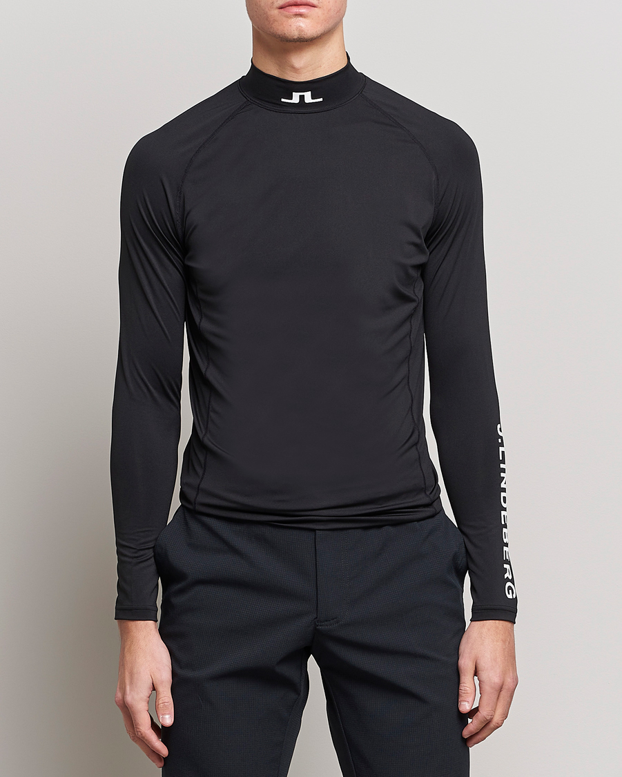 Mies | Mustat t-paidat | J.Lindeberg | Aello Soft Compression Tee Black