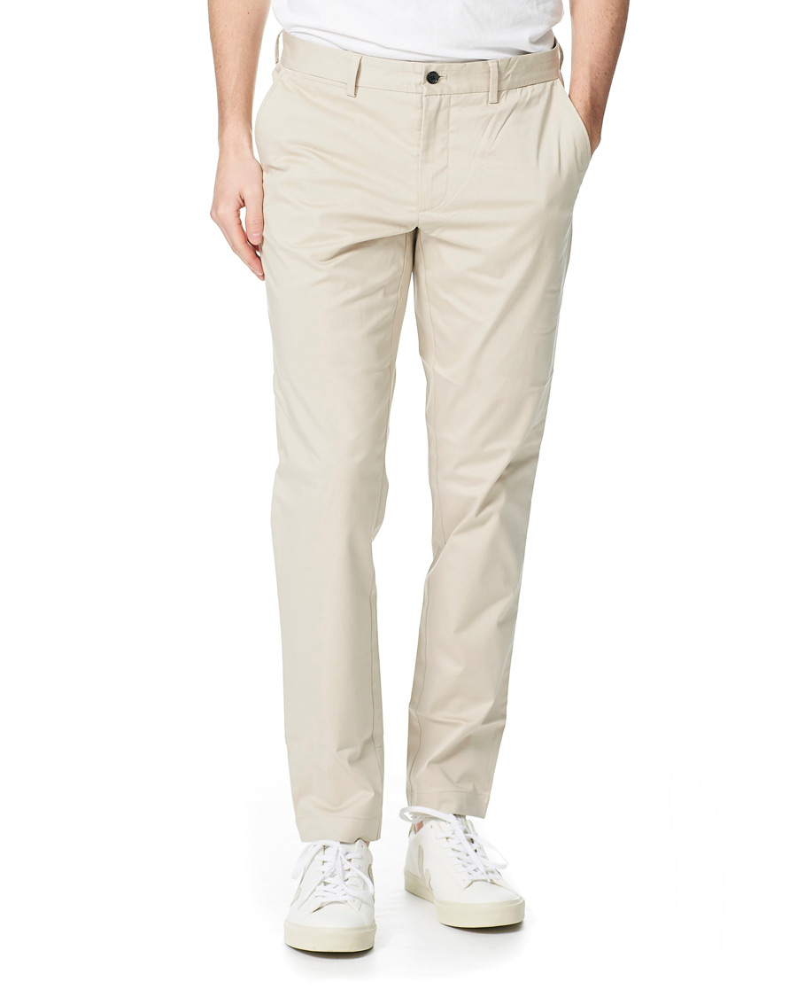 Mies | Housut | J.Lindeberg | Chaze Super Satin Strech Chinos Sand Grey