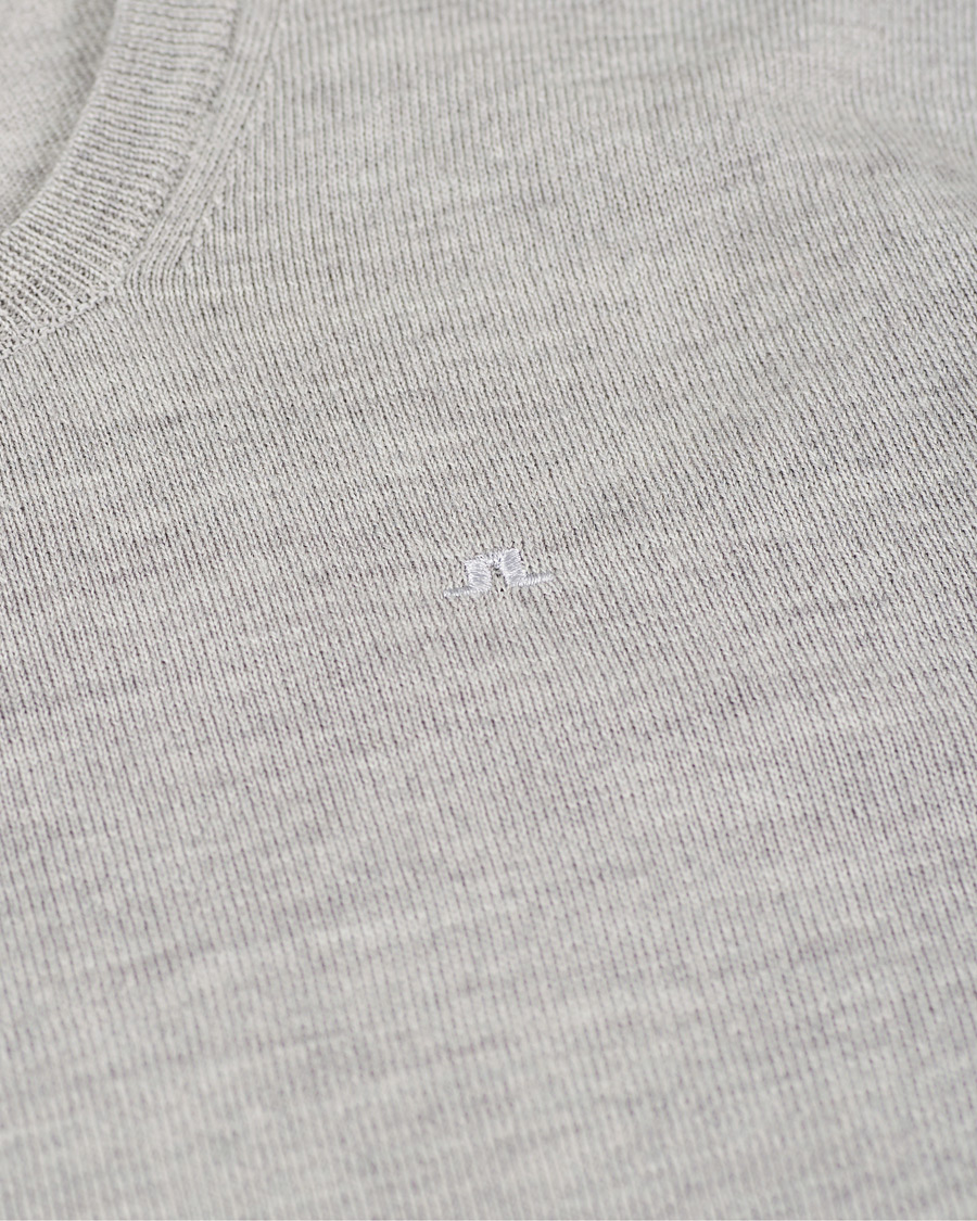 Mies | Puserot | J.Lindeberg | Newman Merino Crew Neck Pullover Stone Grey Melange