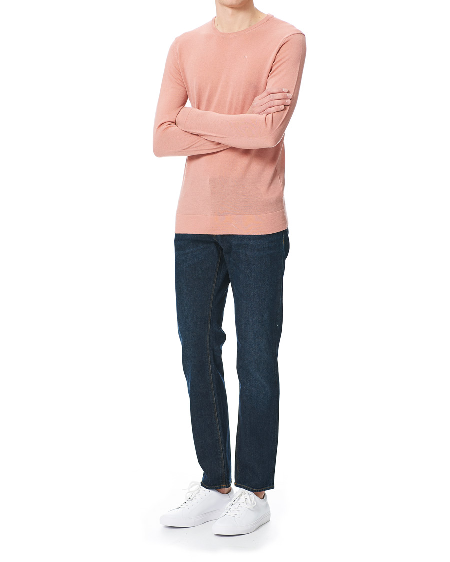 Mies | Puserot | J.Lindeberg | Newman Merino Crew Neck Pullover Rose Coppar