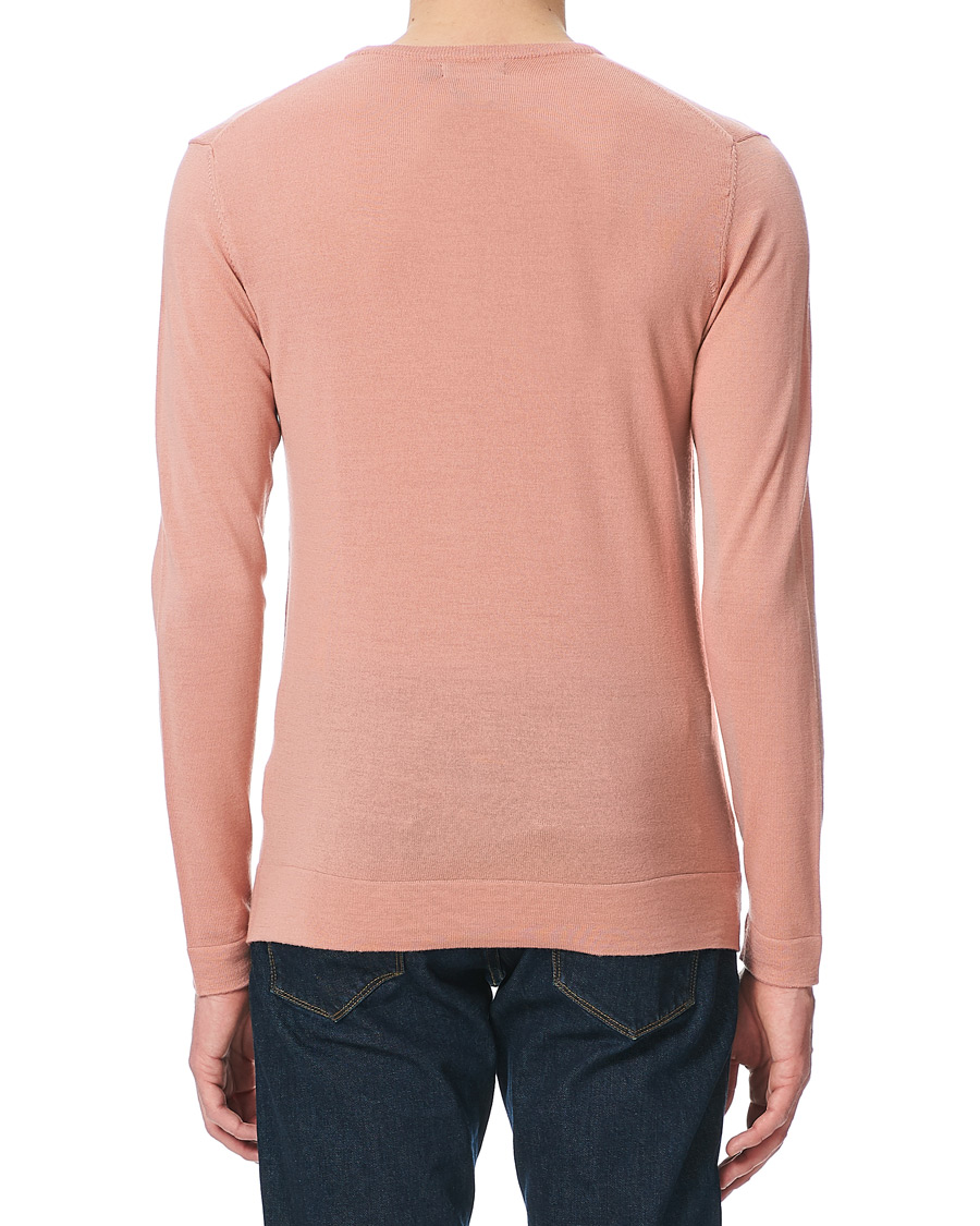 Mies | Puserot | J.Lindeberg | Newman Merino Crew Neck Pullover Rose Coppar