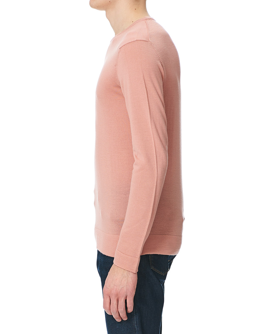 Mies | Puserot | J.Lindeberg | Newman Merino Crew Neck Pullover Rose Coppar