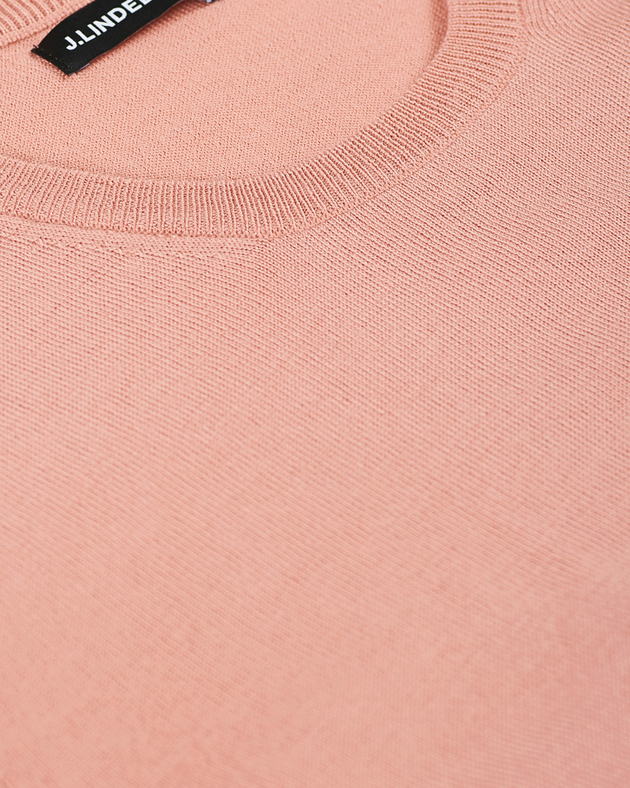 Mies | Puserot | J.Lindeberg | Newman Merino Crew Neck Pullover Rose Coppar