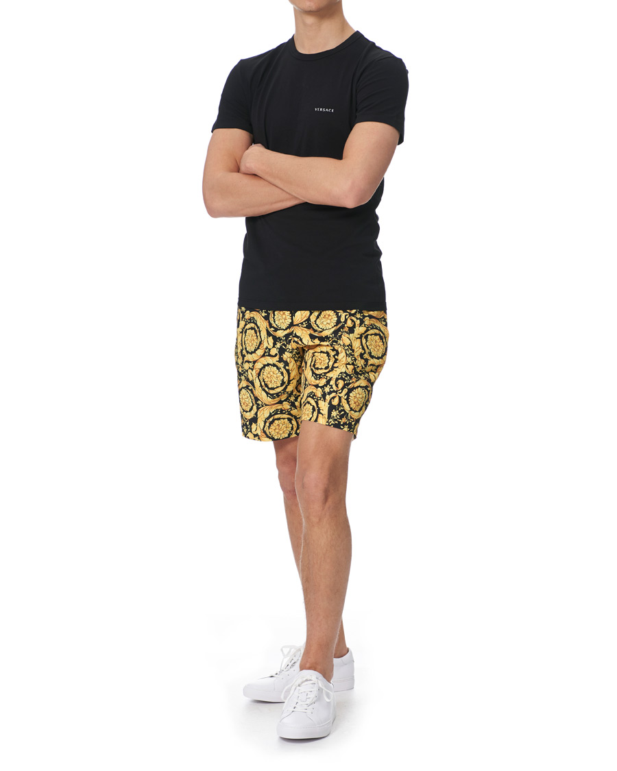 Mies | Uimahousut | Versace | Barocco Swim Trunks Black/Gold