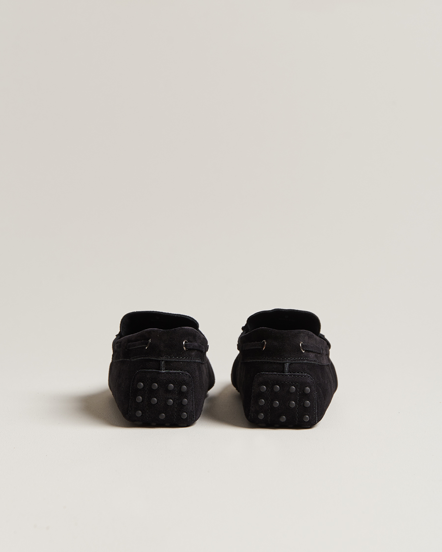 Mies | Tod's Lacetto Gommino Carshoe Black Suede | Tod's | Lacetto Gommino Carshoe Black Suede
