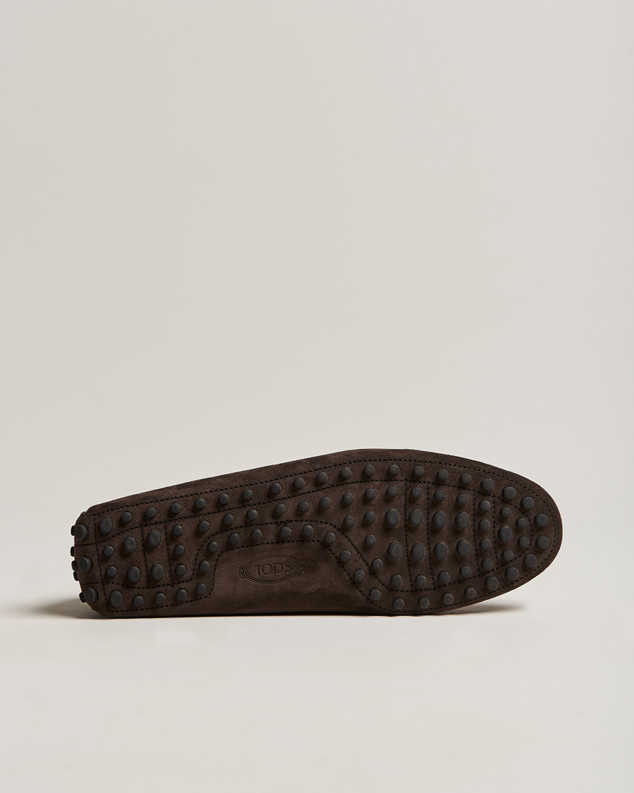 Mies | Tod's Gommino Carshoe Dark Brown Suede | Tod's | Gommino Carshoe Dark Brown Suede