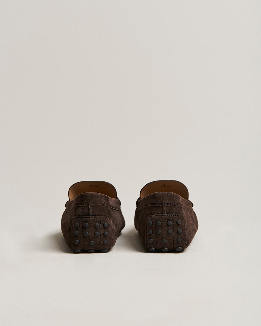 Mies | Tod's Gommino Carshoe Dark Brown Suede | Tod's | Gommino Carshoe Dark Brown Suede