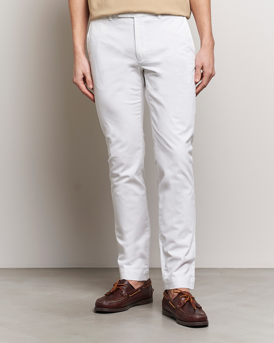 Mies | Smart Casual | Polo Ralph Lauren | Slim Fit Stretch Chinos White