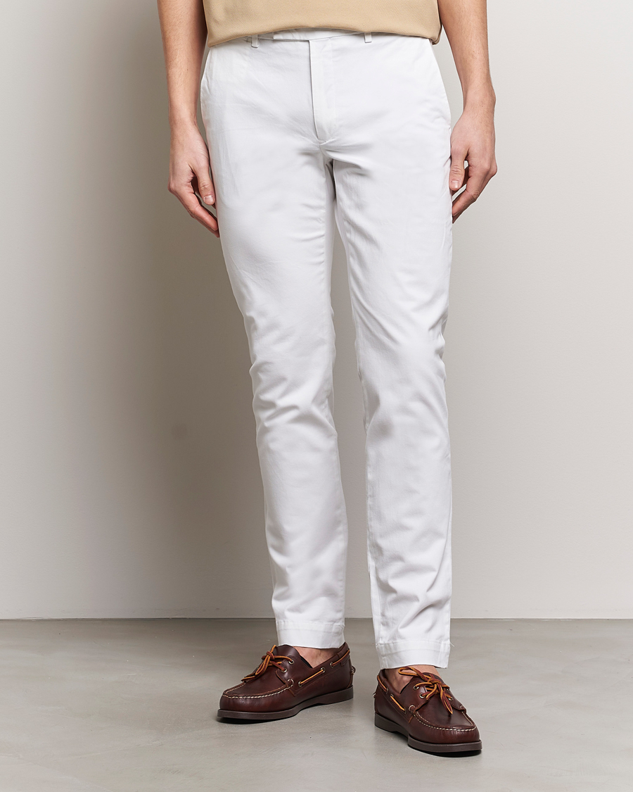 Mies | Housut | Polo Ralph Lauren | Slim Fit Stretch Chinos White