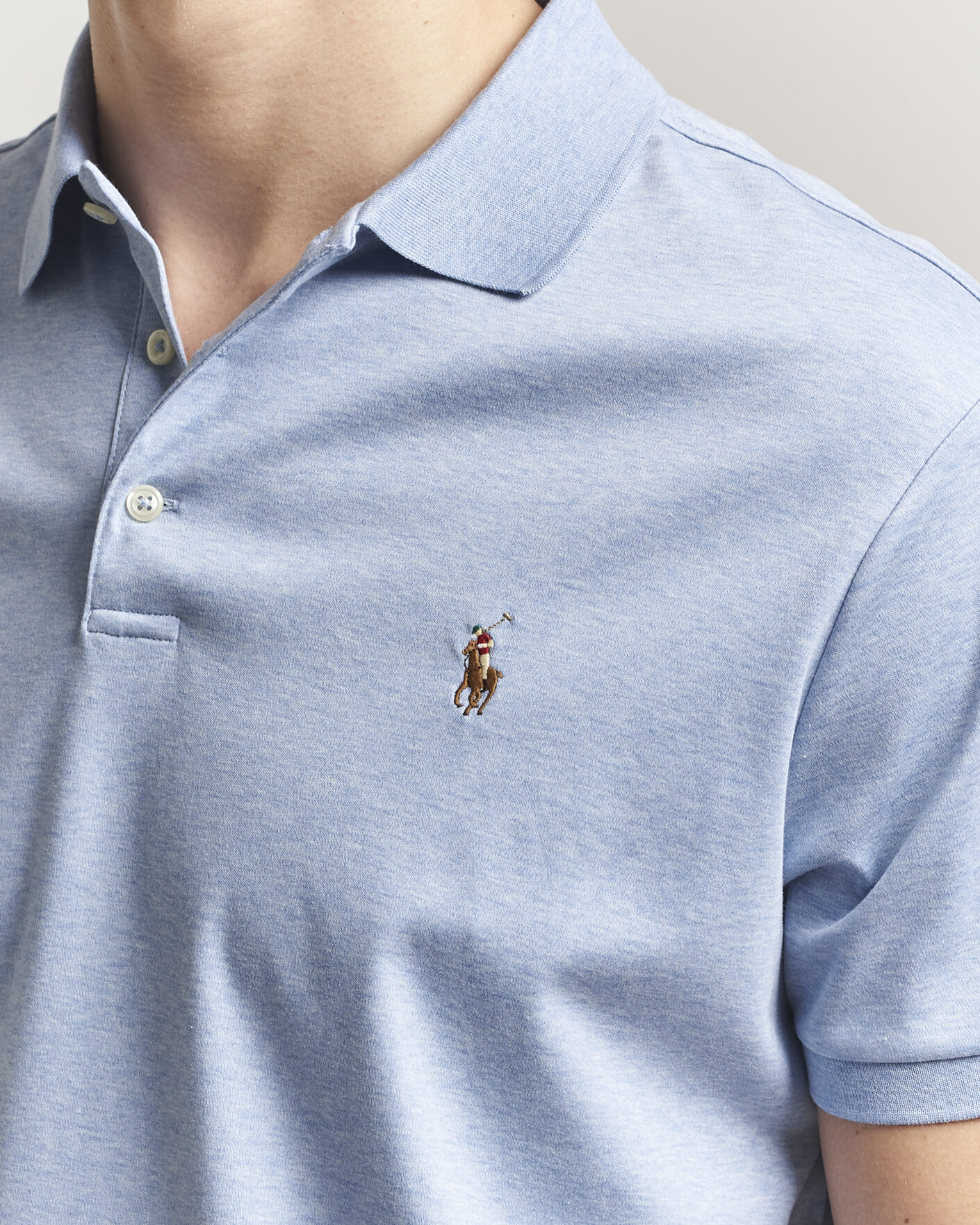 Mies | Pikeet | Polo Ralph Lauren | Luxury Pima Cotton Polo Jamaica Heather