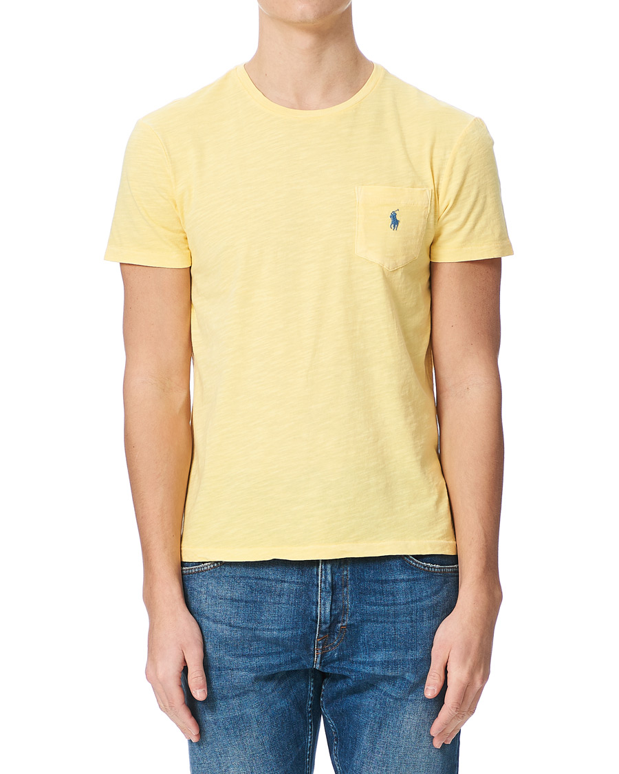 Mies | T-paidat | Polo Ralph Lauren | Washed Crew Neck Pocket Tee Empire Yellow
