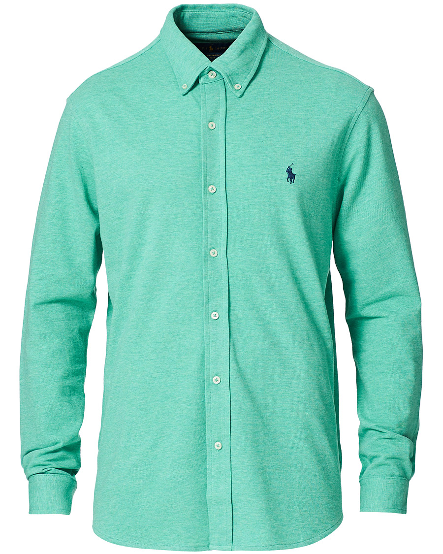 Mies | Kauluspaidat | Polo Ralph Lauren | Featherweight Mesh Shirt Resort Green