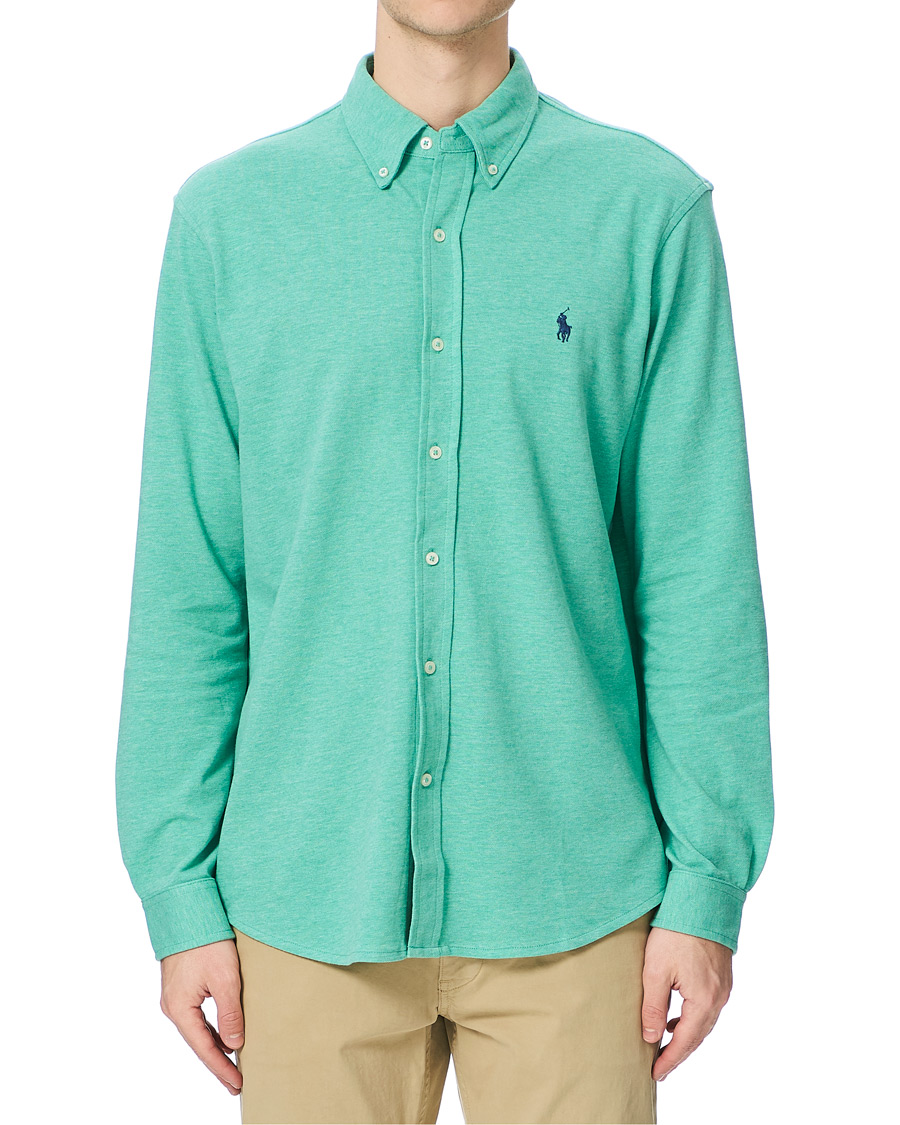 Mies | Kauluspaidat | Polo Ralph Lauren | Featherweight Mesh Shirt Resort Green